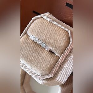 Silver 3.5mm Diamond Band